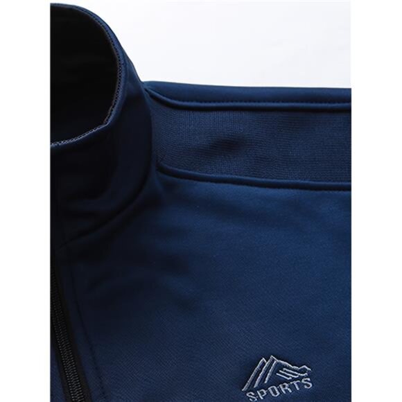 NWT Men's Navy Blue Lightweight Athletic Tracksuit - Picture 4 of 6